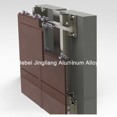 kualitas  20mm Thickness Terracotta Facade Support System pabrik