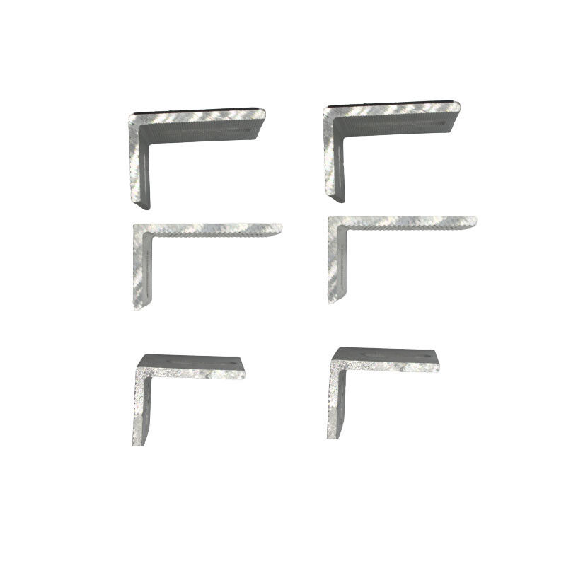 OEM Aluminium Extrusion Corner Bracket Bentuk L Untuk Tembok Tirai Luar Ruangan