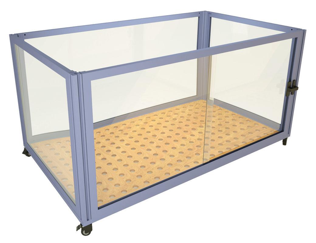 Pintu geser tray yang bisa dilepas kandang hewan peliharaan logam dengan panel mesh pemasangan mudah hewan peliharaan kecil hingga menengah