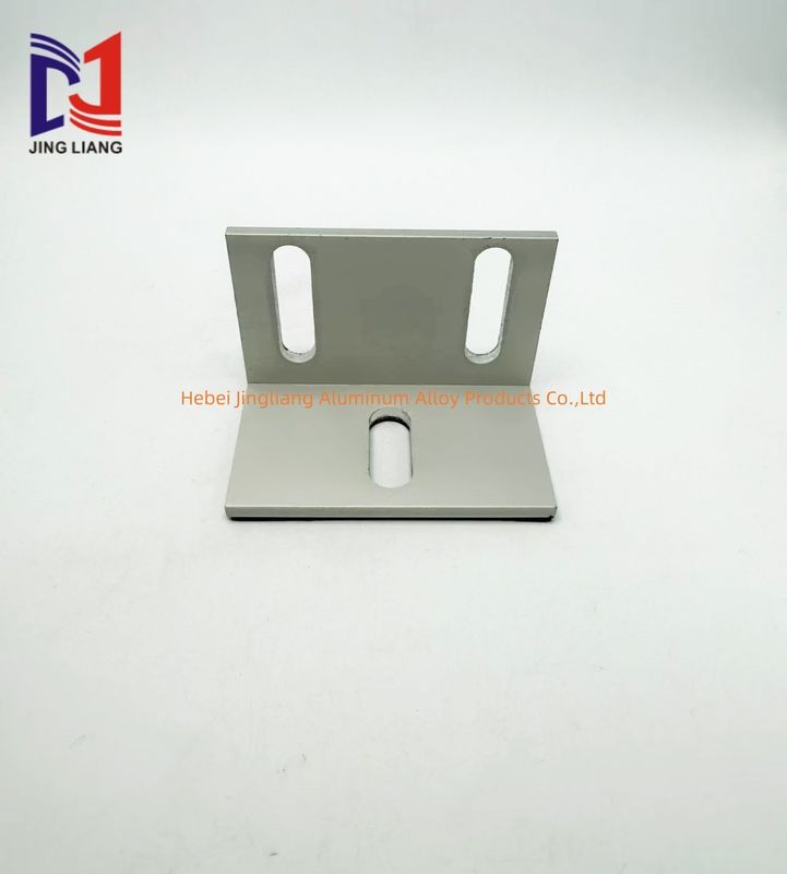 Kode sudut 80*50*50mm untuk sistem pendukung fasad dengan lapisan oksidasi anodisasi