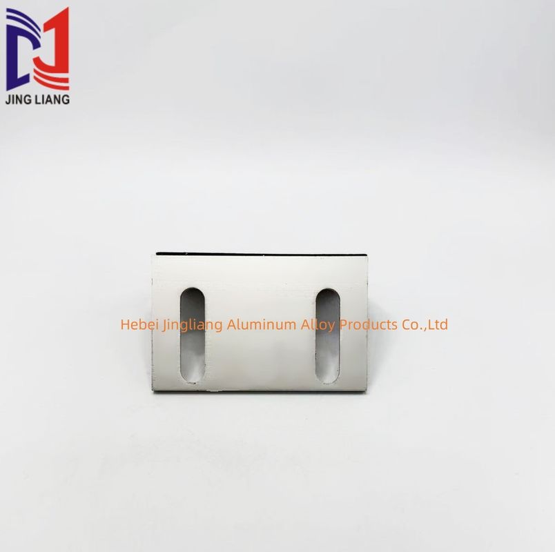 Kode sudut 80*50*50mm untuk sistem pendukung fasad dengan lapisan oksidasi anodisasi