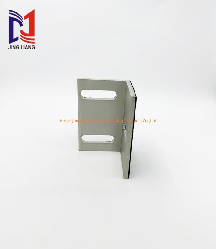 Kode sudut 80*50*50mm untuk sistem pendukung fasad dengan lapisan oksidasi anodisasi
