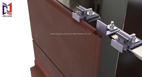 Sistem Penyangga Fasad Berventilasi Terakota untuk Panel 20mm dengan Daya Tahan Tinggi