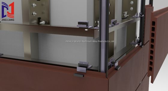 Sistem Penyangga Fasad Berventilasi Terakota Untuk Panel 30mm dengan Konstruksi Berkinerja Tinggi